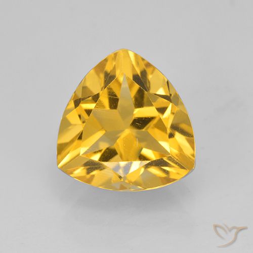 2.36ct Naturel Doré vif Citrine, Trillion, VVS