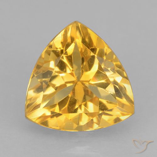 2.36ct Naturel Or moyen Citrine, Trillion, VVS