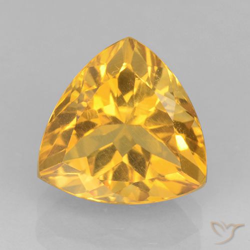 Citrine Doré moyen naturelle Trillion, 2.24 ct, VVS