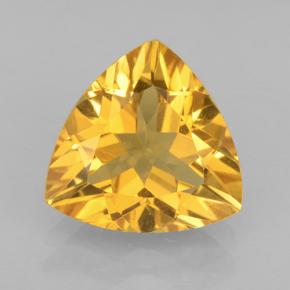 Citrine doré naturelle trillion, 1,96 ct, VVS