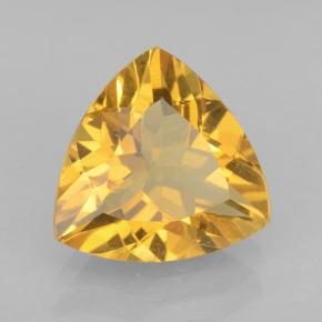 Citrine doré naturelle trillion, 1,96 ct, VVS