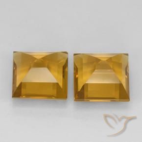 Shop natural 5.20ct Doré foncé Citrine gems, Carré, from Brésil at GemSelect. In stock, global shipping!