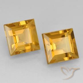 Shop natural 4.91ct Orange doré profond Citrine gems, Carré, from Brésil at GemSelect. In stock, global shipping!