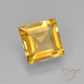 Citrine Doré moyen naturelle Carré, 2.26 ct, VVS