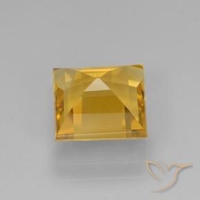 Citrine Doré moyen naturelle Carré, 2.26 ct, VVS