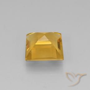 Citrine Doré foncé naturelle Carré, 1.48 ct, VVS-VS