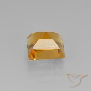 Citrine Orange foncé naturelle Carré, 1.97 ct, VVS-VS