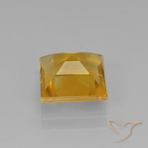 Citrine Doré foncé naturelle Carré, 1.90 ct, VVS-VS