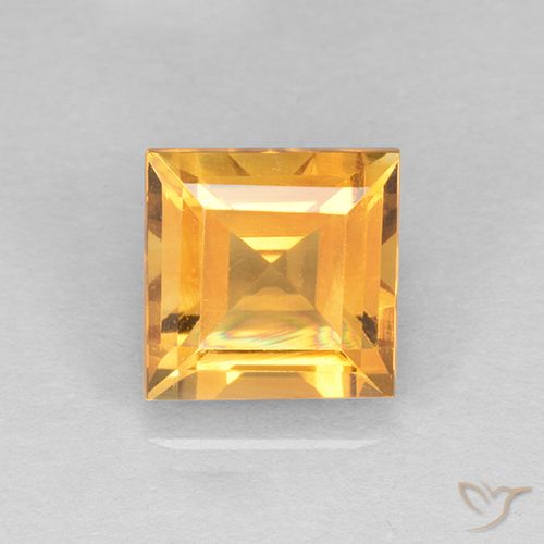 2.31ct Naturel Orange-or Citrine, Carré, VVS-VS