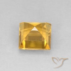 Citrine Or moyen naturelle Carré, 2.33 ct, VVS-VS