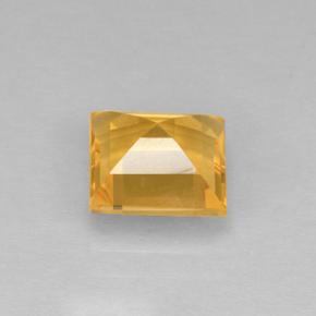 Citrine doré naturelle carré, 2,07 ct, VVS-VS