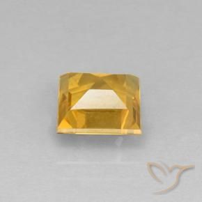 Citrine Or moyen naturelle Carré, 1.98 ct, VVS