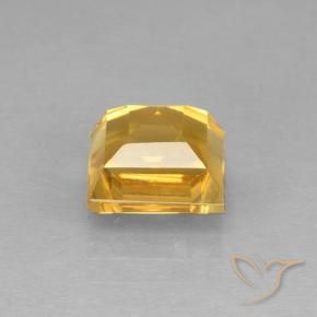Citrine Orange Doré naturelle Carré, 2.83 ct, VVS-VS