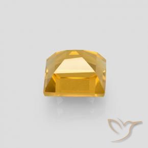 Citrine Orange-or naturelle Carré, 2.25 ct, VVS-VS