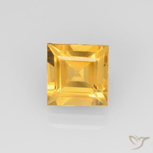 2.04ct Naturel Doré vif Citrine, Carré, VVS-VS