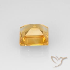 Citrine Orange-or naturelle Carré, 2.22 ct, VVS