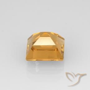 Citrine Orange-or moyen-léger naturelle Carré, 2.27 ct, VVS