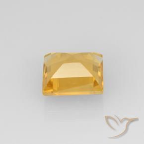 Citrine Doré vif naturelle Carré, 2.12 ct, VVS