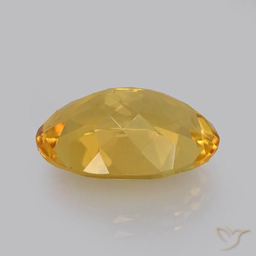Citrine Orange Doré naturelle ovale, 10.84 ct, VVS