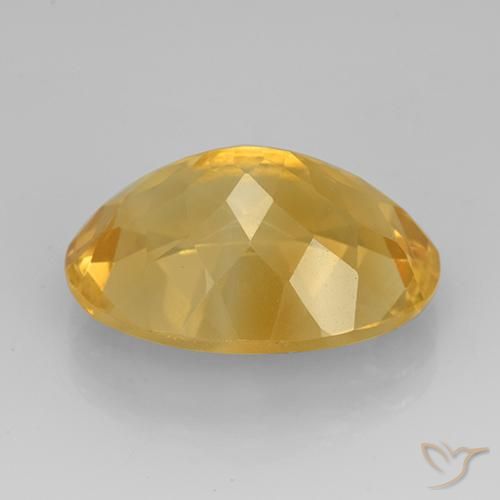 Citrine Or moyen naturelle ovale, 10.97 ct, VVS