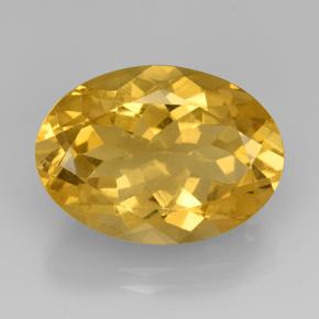 Citrine Doré moyen naturelle Coupe ovale, 10.78 ct, VVS