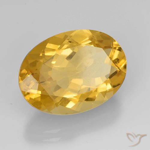 Citrine Doré moyen naturelle ovale, 10.57 ct, VVS-VS