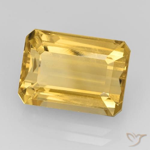 Citrine Or moyen naturelle Octogone / coupe Émeraude, 8.50 ct, VVS