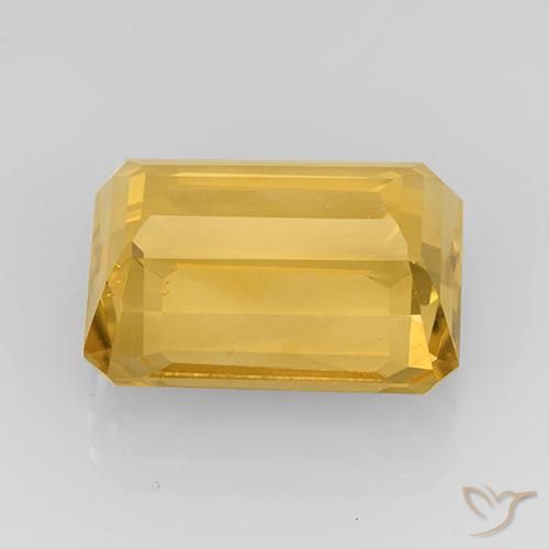 Citrine Or moyen naturelle Octogone / coupe Émeraude, 7.87 ct, VVS