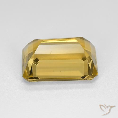 Citrine Doré naturelle Octogone / coupe Émeraude, 7.46 ct, VVS