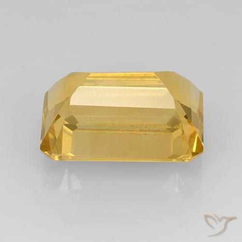 Citrine Or naturelle Octogone / coupe Émeraude, 7.67 ct, VVS