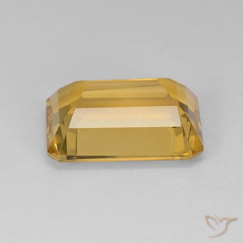Citrine Doré moyen naturelle Octogone / coupe Émeraude, 7.28 ct, VVS