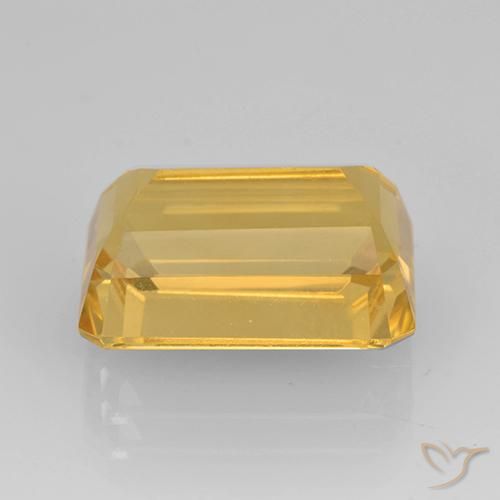 Citrine Doré vif naturelle Octogone / coupe Émeraude, 8.25 ct, VVS