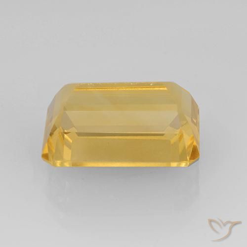 Citrine Or naturelle Octogone / coupe Émeraude, 7.89 ct, VVS