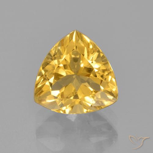 2.44ct Naturel Or moyen Citrine, Trillion, VS