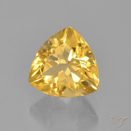 Citrine Or moyen naturelle Trillion, 2.44 ct, VS