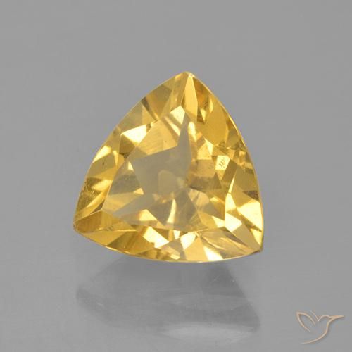 Citrine Doré vif naturelle Trillion, 2.08 ct, VS