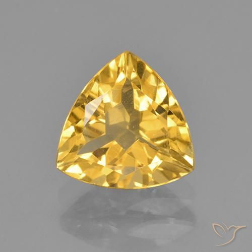 1.95ct Naturel Doré Citrine, Trillion, VVS-VS