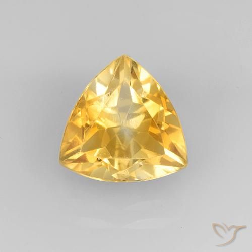 Citrine Or moyen naturelle Trillion, 2.28 ct, VVS-VS
