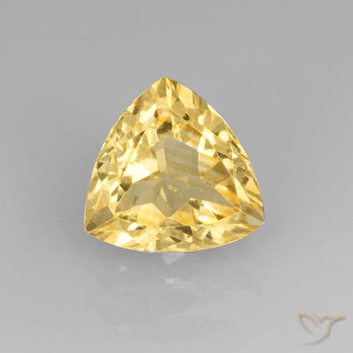 2.29ct Naturel Doré Citrine, Trillion, VVS-VS