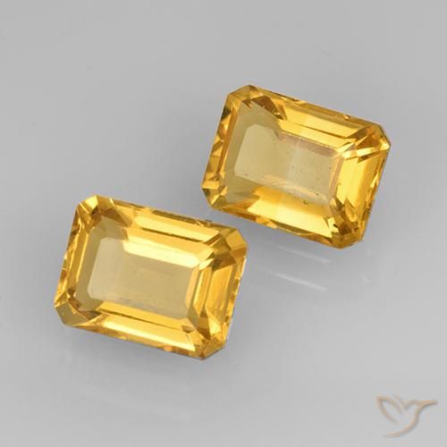 Shop natural 3.32ct Doré vif Citrine gems, Octogone / coupe Émeraude, from Brésil at GemSelect. In stock, global shipping!