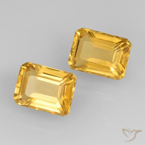 Shop natural 3.44ct Doré moyen Citrine gems, Octogone / coupe Émeraude, from Brésil at GemSelect. In stock, global shipping!