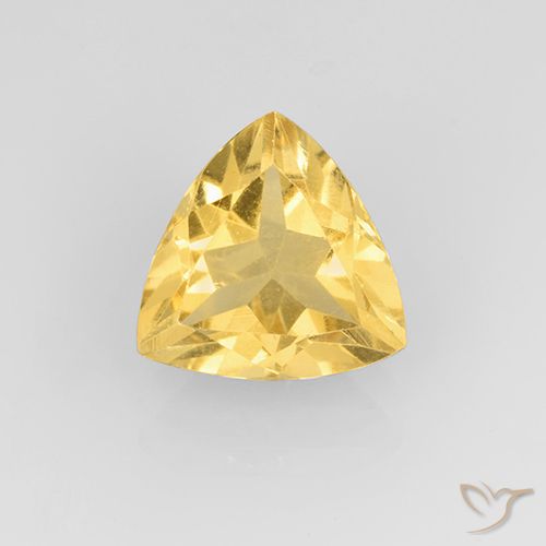 Citrine Or moyen naturelle Trillion, 1.88 ct, VVS-VS