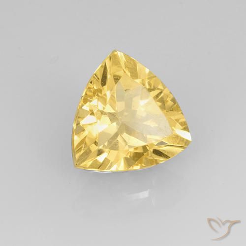 Citrine Doré léger naturelle Trillion, 1.99 ct, VVS-VS