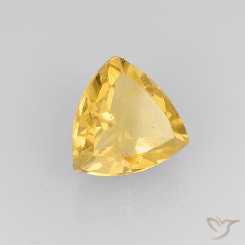 Citrine Or moyen naturelle Trillion, 1.95 ct, VVS-VS