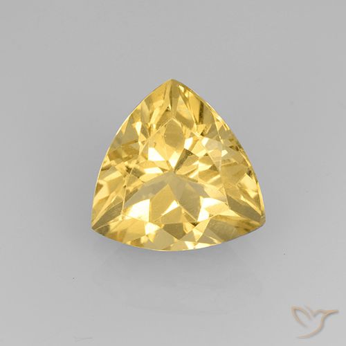 2.17ct Naturel Or Citrine, Trillion, VVS-VS