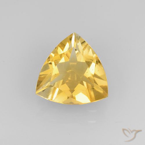 Citrine Doré vif naturelle Trillion, 1.89 ct, VVS-VS