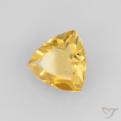 Citrine Doré vif naturelle Trillion, 1.89 ct, VVS-VS