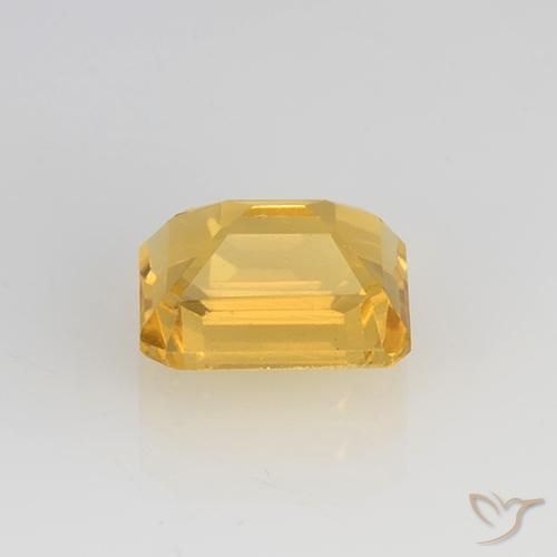Citrine Orange Doré naturelle Octogone / coupe Émeraude, 1.61 ct, VVS-VS