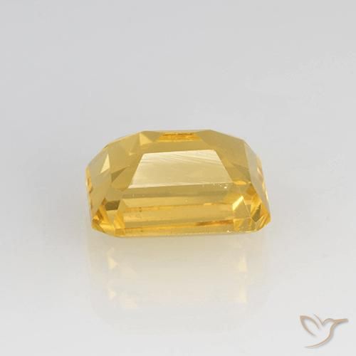 Citrine Or moyen naturelle Taille émeraude, 1.68 ct, VS