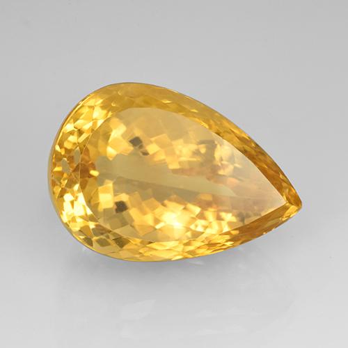 Citrine Doré naturelle En forme de poire, 23.08 ct, IF